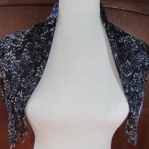 Vince Camuto 100% Silk Eyelash Fringe Scarf
